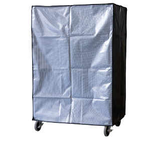 カゴ台車 W1100用防塵・防滴カバーブラック(半透明)