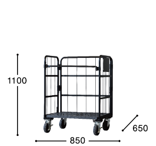 天使のカゴ台車 タフキャスター仕様